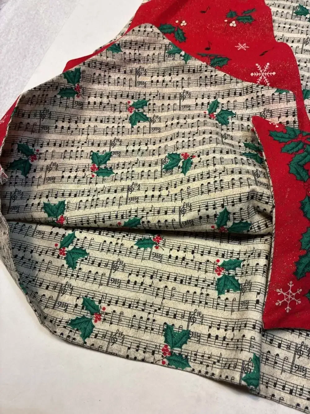 Vintage Fabric Traditions Holiday Harmony Christmas Vest Sewing Panel